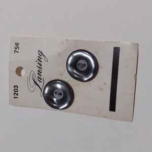 $1 Add-on 80s VTG .75" Slate Lansing Buttons 1203